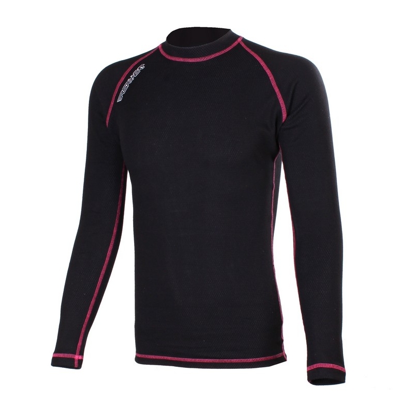 RSA Heat Langarm-Thermoshirt in Schwarz und Rosa