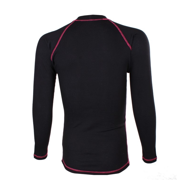 RSA Heat Langarm-Thermoshirt in Schwarz und Rosa