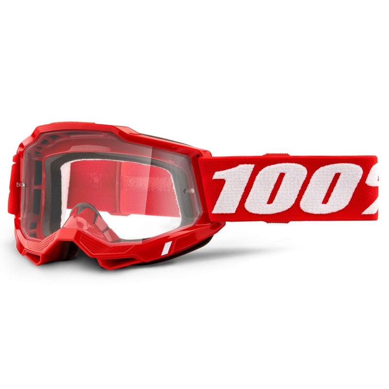 Motocrossbrille 100% ACCURI 2 OTG rot (Plexiglas) sale Ausverkauf