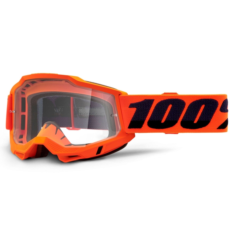 Motocrossbrille 100% ACCURI 2 OTG orange (Plexiglas) Ausverkauf