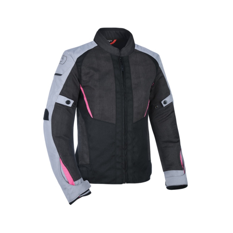 Oxford Iota 1.0 Air schwarz-grau-rosa Motorradjacke für Damen