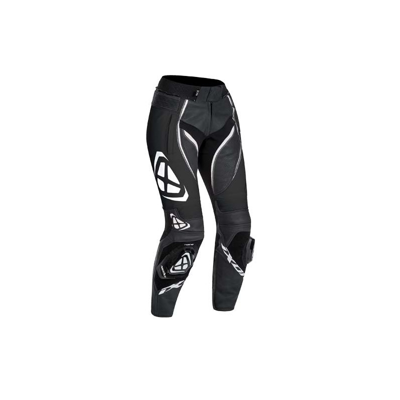 IXON Vortex Lady Schwarz-Weiß Motorradhose für Frauen