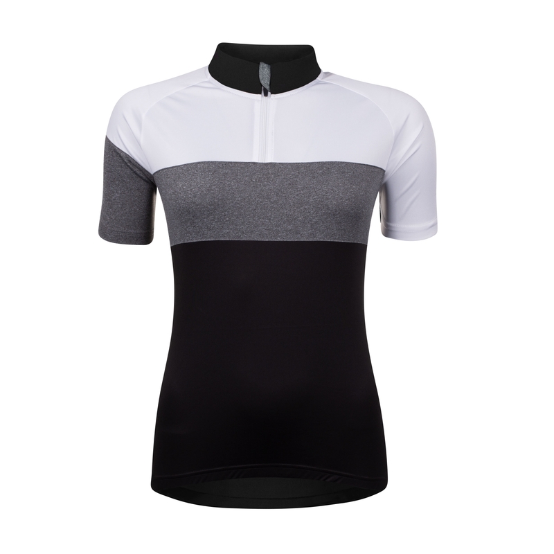 Damen Trikot FORCE View schwarz-weiß-grau - kurzarm Ausverkauf