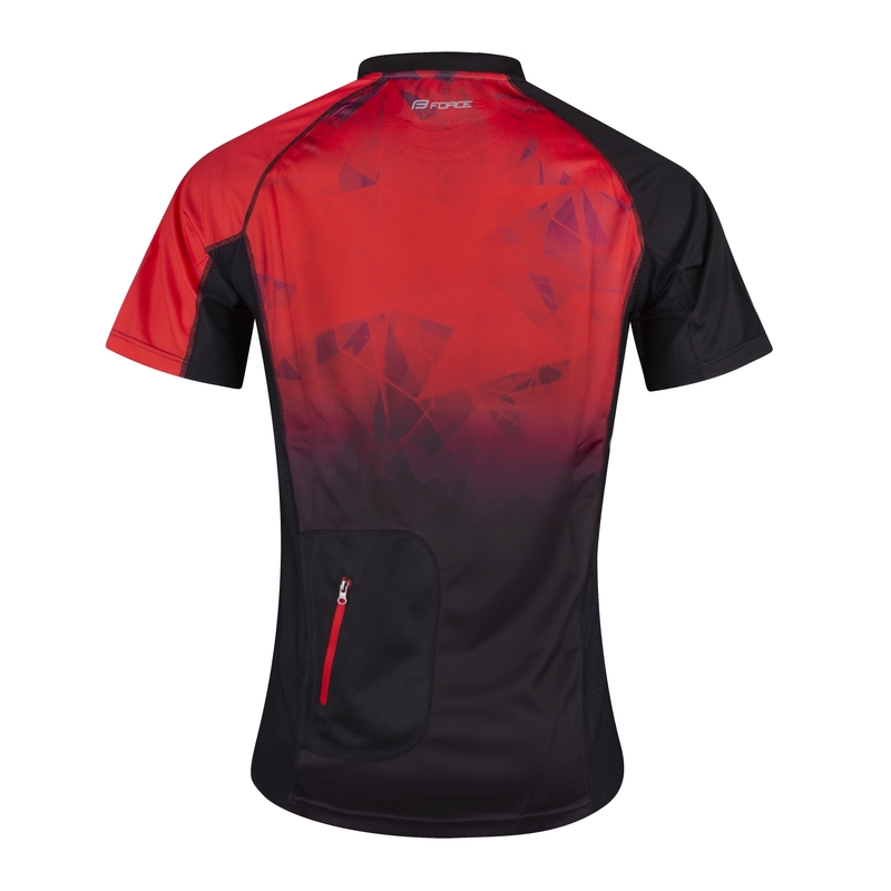 Trikot FORCE MTB Core rot-schwarz Ausverkauf