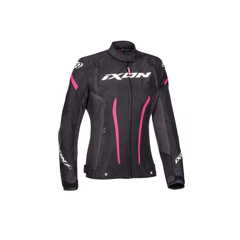 Damen Motorradjacke IXON Striker schwarz und rosa Ausverkauf