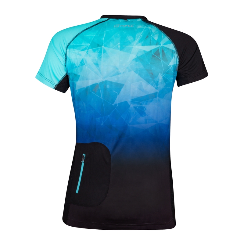 Women's FORCE MTB Core Trikot türkis-schwarz Ausverkauf