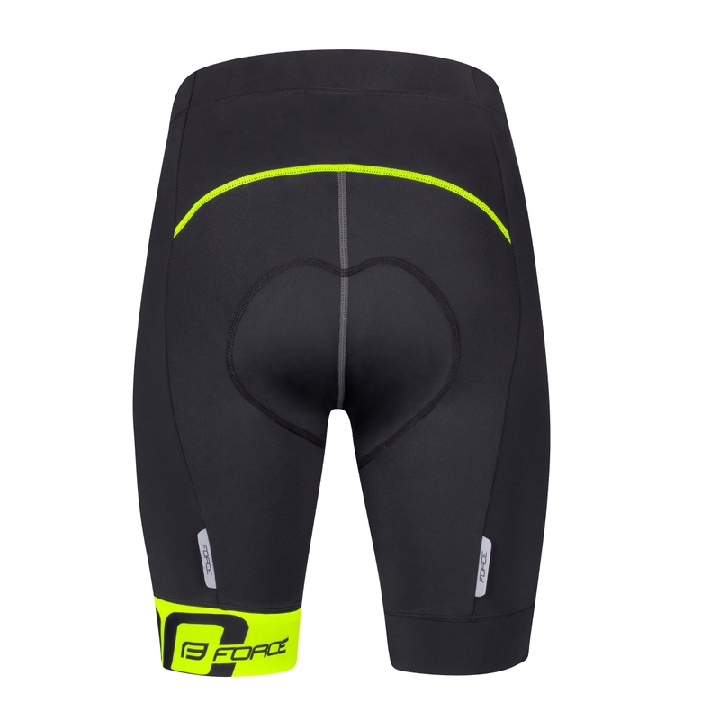 Shorts FORCE B30 schwarz-fluorgelb Ausverkauf