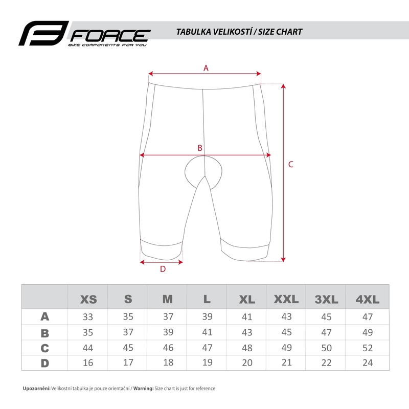 Shorts FORCE B30 schwarz-fluorgelb Ausverkauf