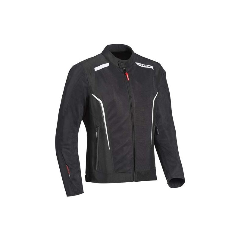 Motorradjacke IXON Cool Air schwarz und weiß Ausverkauf