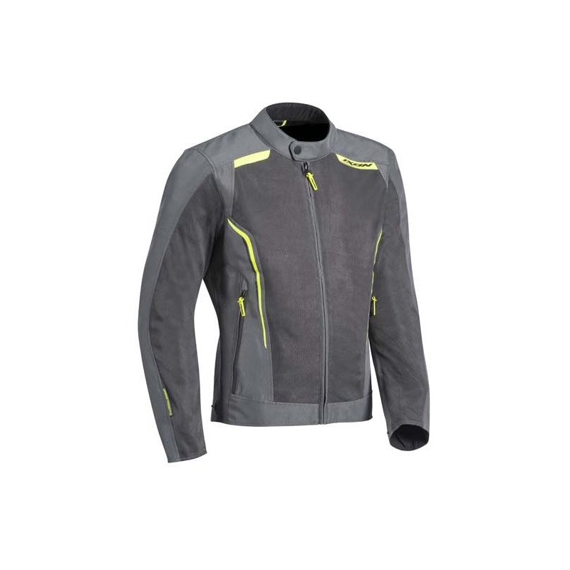 Motorradjacke IXON Cool Air grau-fluo gelb Ausverkauf