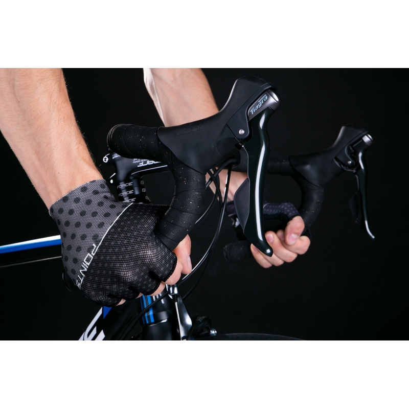 Handschuhe FORCE Points schwarz-grau Ausverkauf