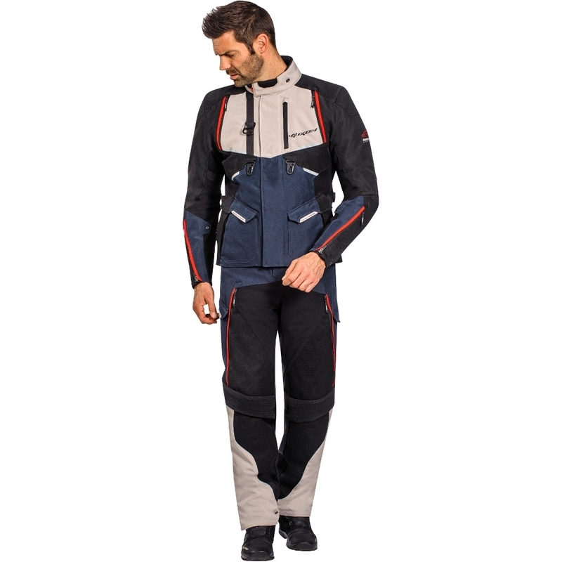 Motorradjacke IXON Eddas schwarz-blau-beige Ausverkauf