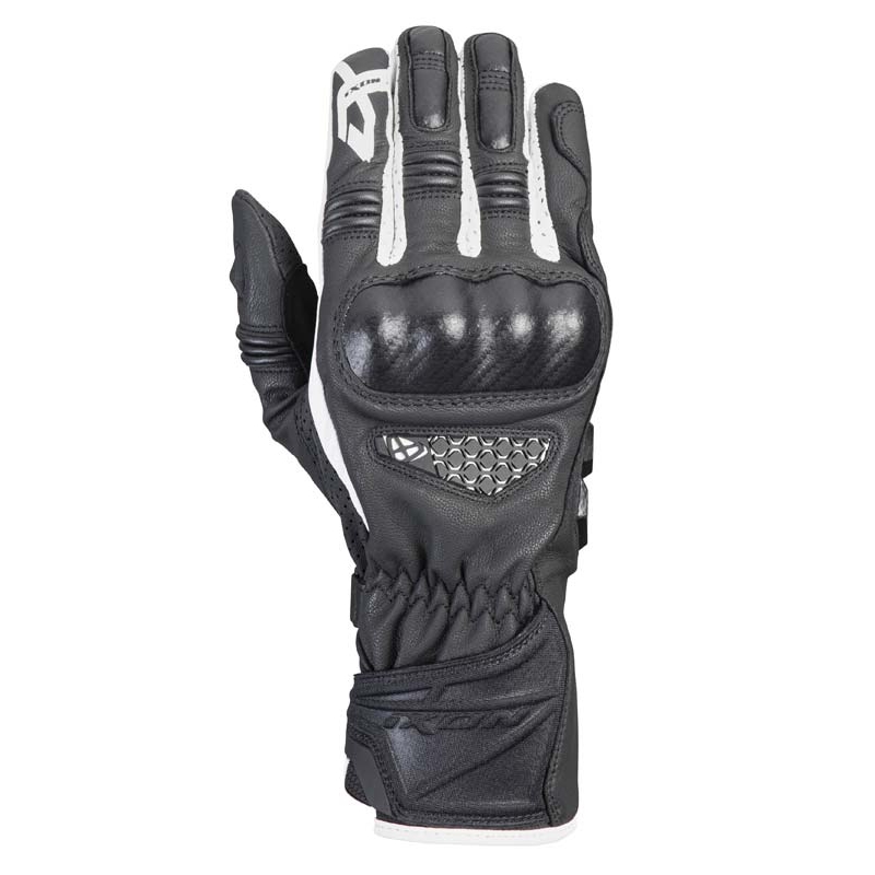 Herren Motorradhandschuhe IXON RS Tango schwarz und weiß Ausverkauf