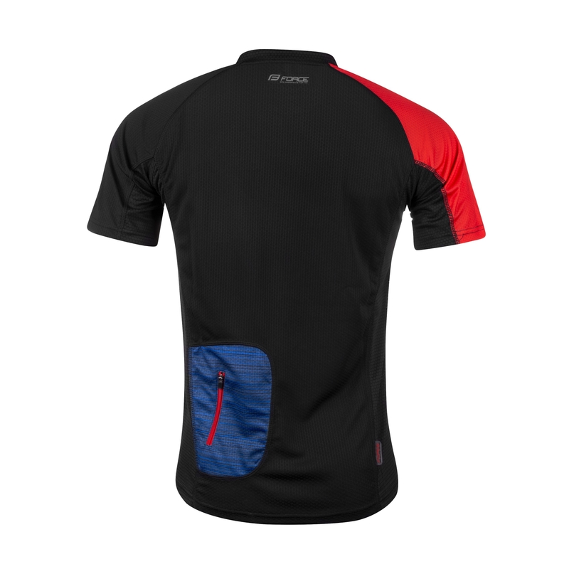 Trikot FORCE MTB X5 blau-rot Ausverkauf