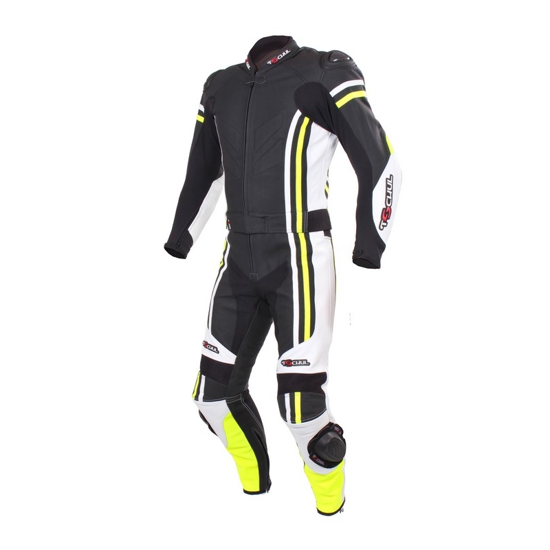 Herren Tschul 555 schwarz-weiß-fluorgelbe Hose Ausverkauf