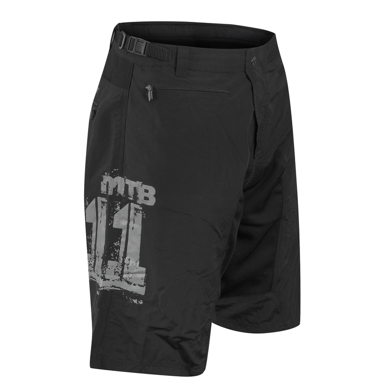 Shorts FORCE MTB-11 schwarz Ausverkauf