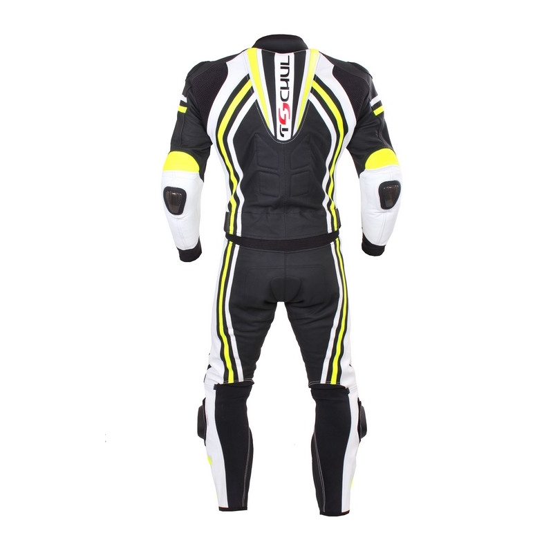 Herren Tschul 555 schwarz-weiß-fluorgelbe Hose Ausverkauf