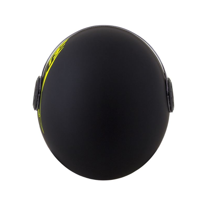 Offener Motorradhelm ZED C30 schwarz-fluorgelb matt