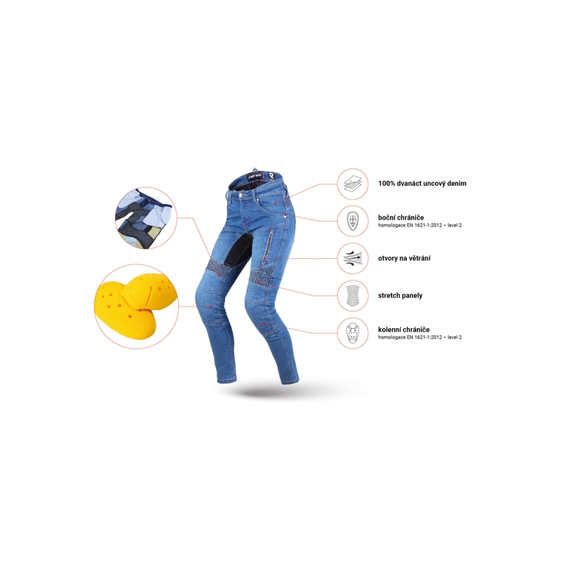 Damenjeans Street Racer Stretch II Slim fit CE blau