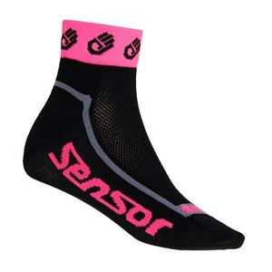 Sensor Race Lite Small Hands Socken schwarz-fluo pink Ausverkauf