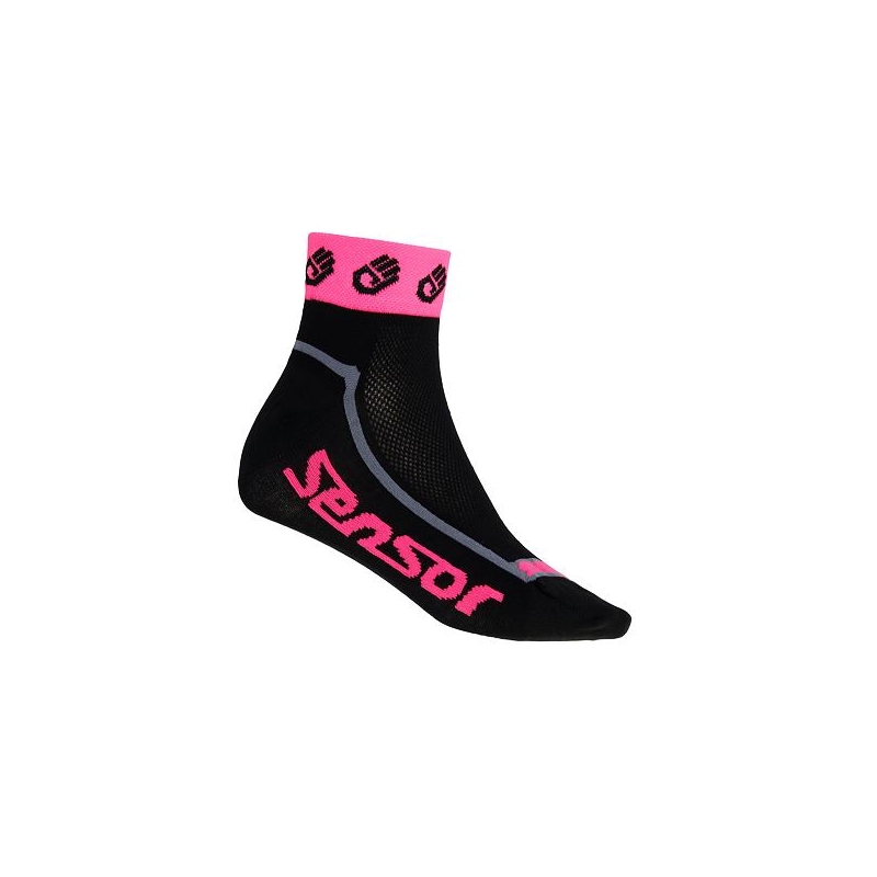 Sensor Race Lite Small Hands Socken schwarz-fluo pink Ausverkauf