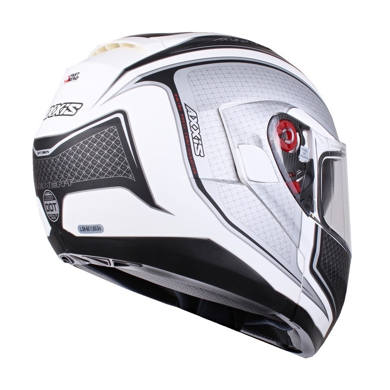 Axxis Optimus schwarz-silber-weiß tip-up Motorradhelm Ausverkauf