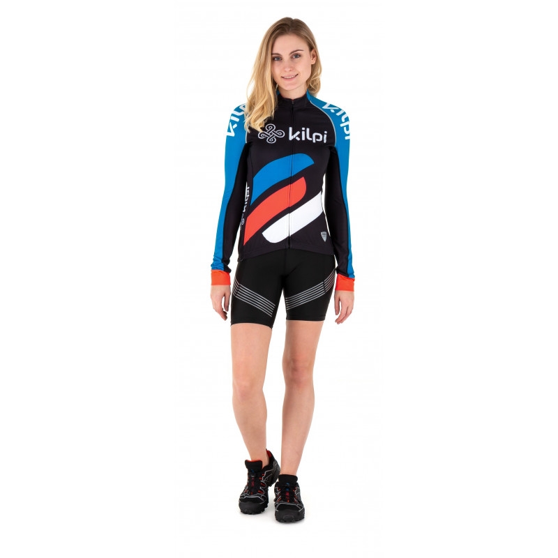 Kilpi Rapita Damen Trikot schwarz-rot-blau - langarm Ausverkauf