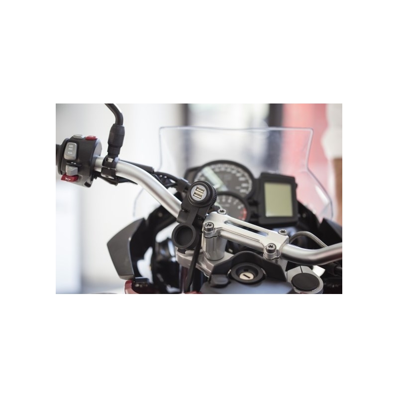 Doppelte USB-Steckdose wasserdicht R-TECH mit Sicherung