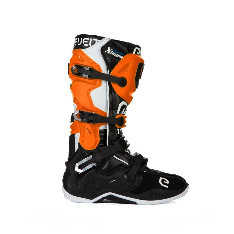 Eleveit X-Legend Schwarz-Orange-Weiß Motorradstiefel Ausverkauf