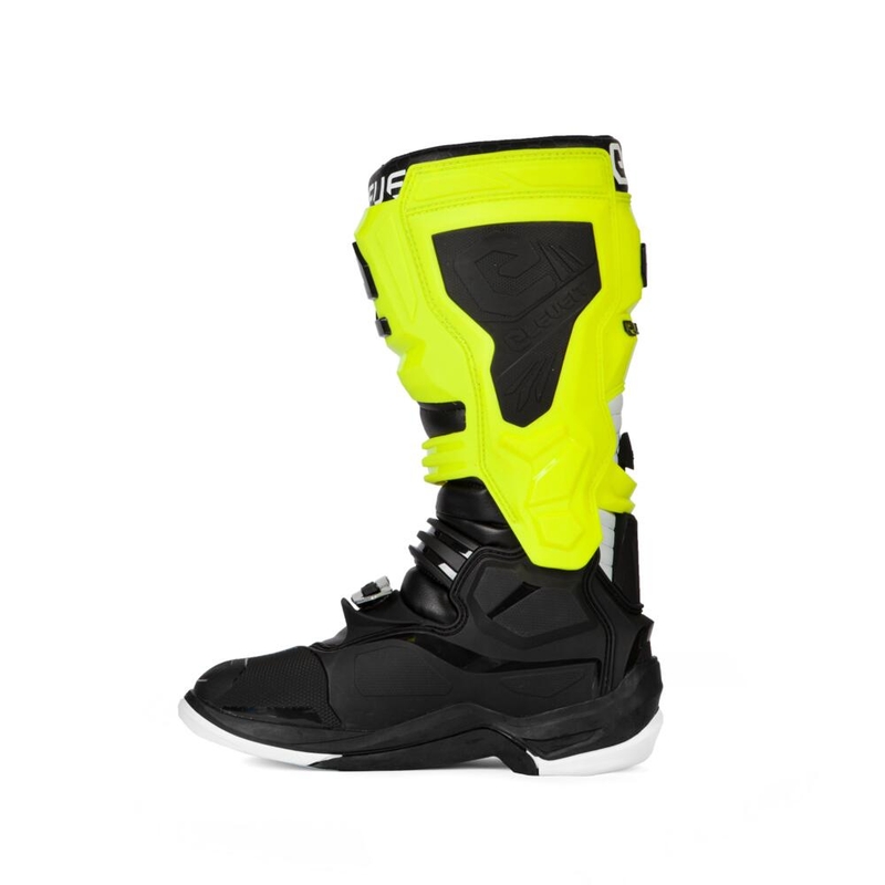 Eleveit X-Legend schwarz-fluo gelb-weiß Motorradstiefel Ausverkauf