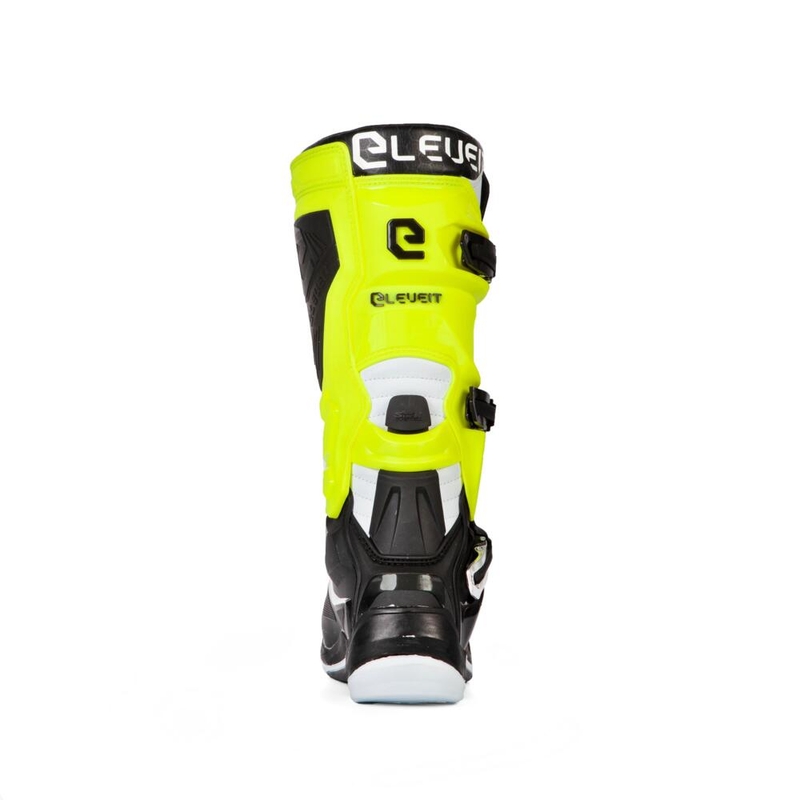 Eleveit X-Legend schwarz-fluo gelb-weiß Motorradstiefel Ausverkauf