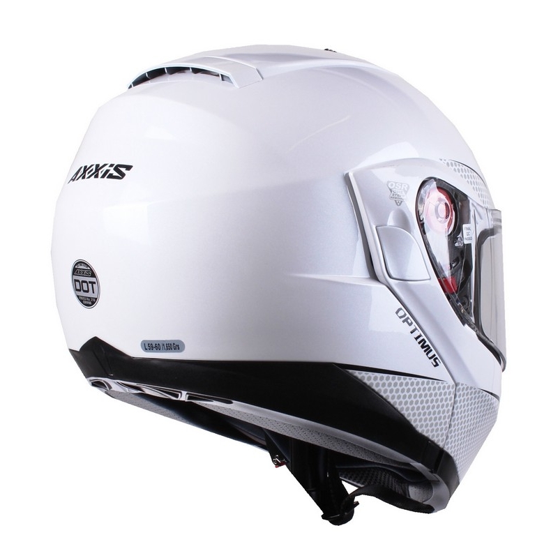 Axxis Optimus Motorradhelm Weiß Ausverkauf