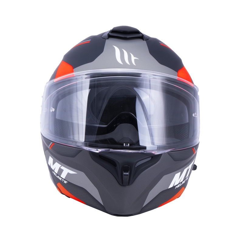 MT Storm ST-ONE Motorradhelm schwarz-grau-rot