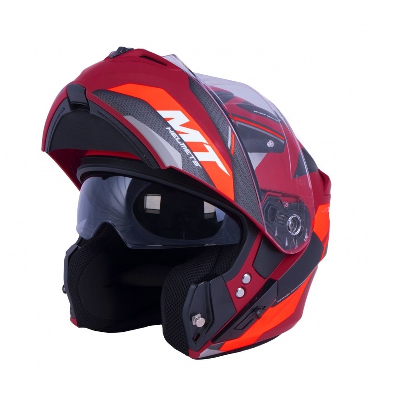 MT Storm ST-ONE Motorradhelm rot-schwarz