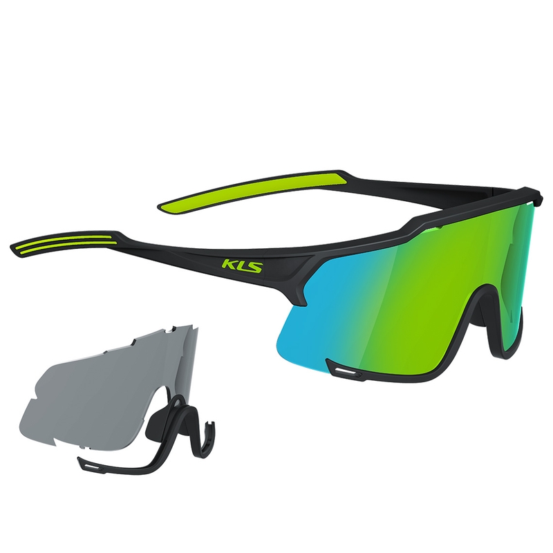 KELLYS Dice Photochromic schwarz-grüne Sonnenbrille