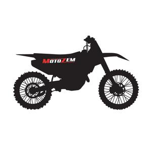 MotoZem Cross Bike Aufkleber