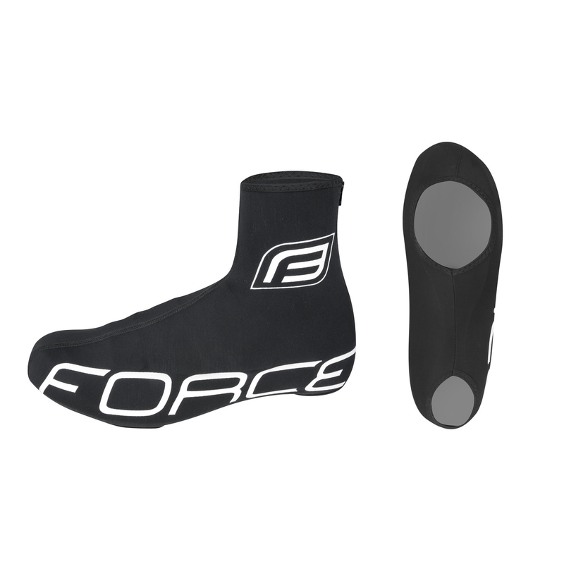 FORCE Lycra Thermo schwarz Fahrradleggings Ausverkauf