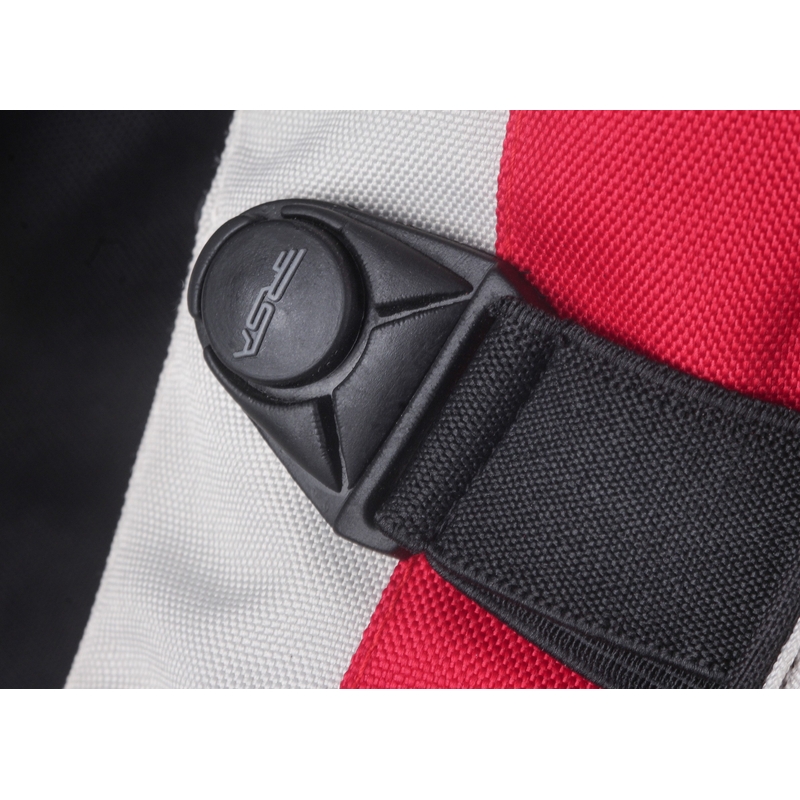 Motorradjacke RSA Tiger schwarz-grau-rot - Qualität II