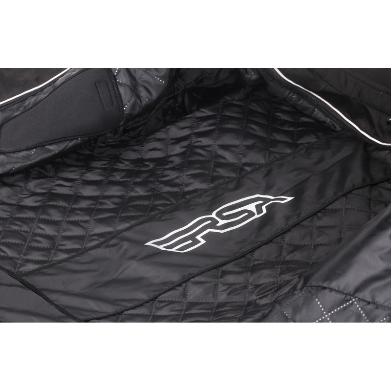 Motorradjacke RSA Tiger schwarz-grau-rot - Qualität II