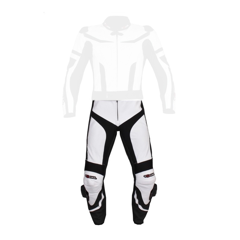 Herrenhose Tschul 590 weiß-schwarz Ausverkauf