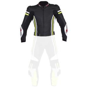 Herrenjacke Tschul 555 schwarz-weiß-fluo gelb Ausverkauf