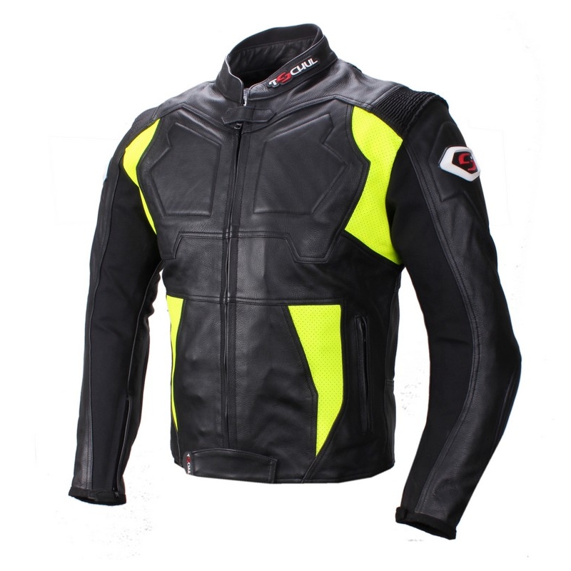 Motorradjacke Tschul 850 schwarz-fluo gelb Ausverkauf