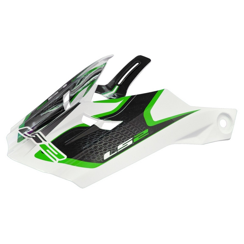 Helmvisier für LS2 PEAK MX456 Kompass weiß-grün