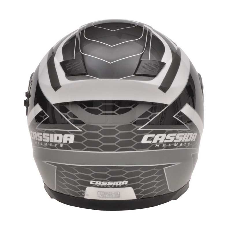 Cassida Evo Motorradhelm schwarz-grau-weiß-silber