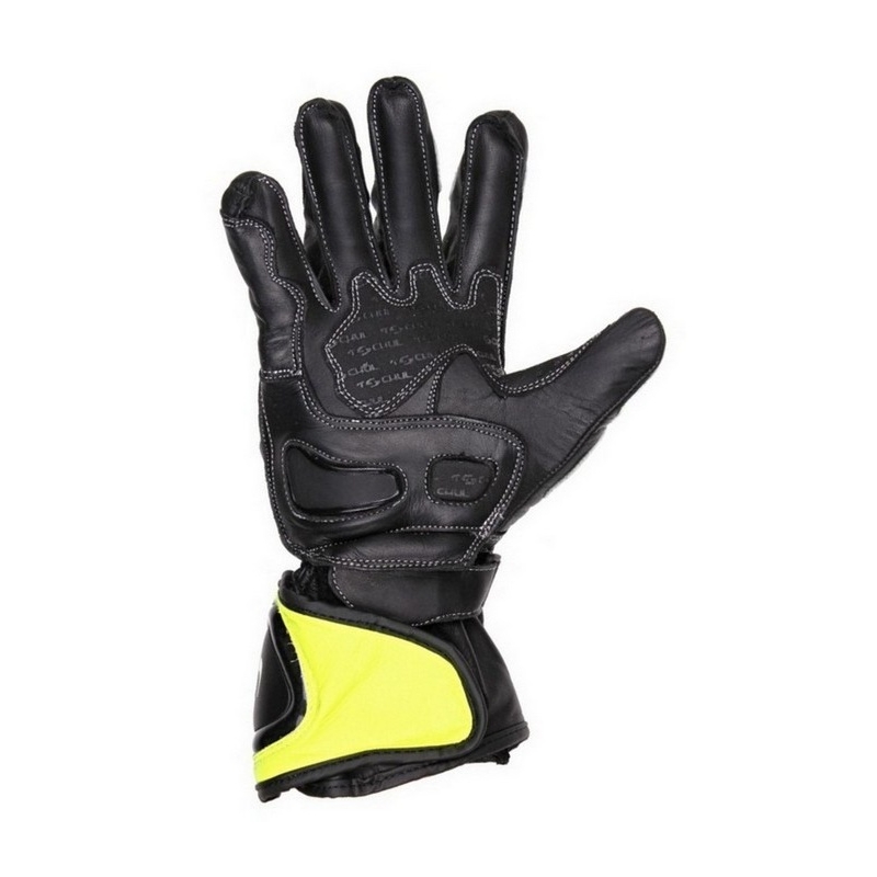Motorradhandschuhe Tschul 285 schwarz-fluo gelb Ausverkauf