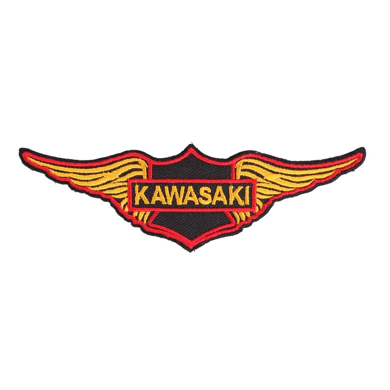Kawasaki-Flügelaufnäher und Aufbügler