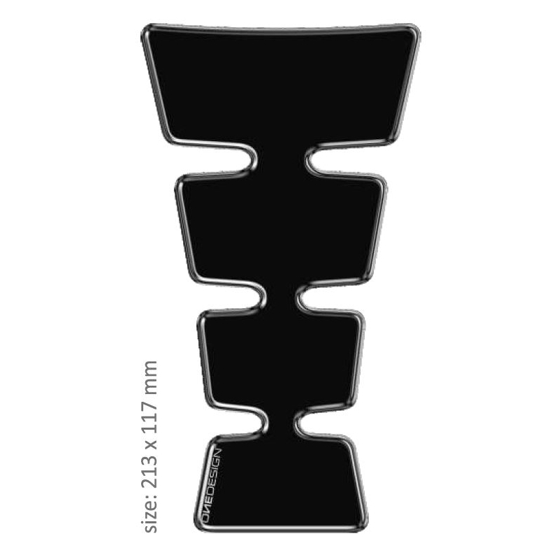 Kraftstofftankabdeckung Print - Maxi Gold schwarz