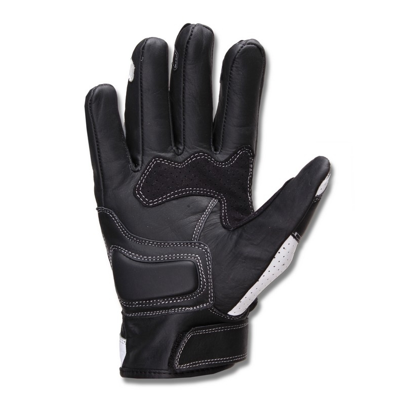 Motorradhandschuhe Tschul 316 schwarz und weiß Ausverkauf