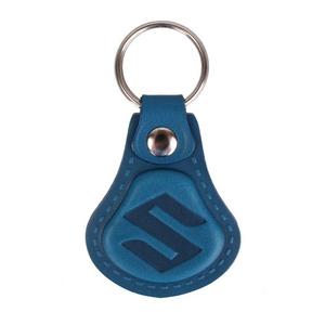 Leder Schlüsselanhänger Suzuki blau