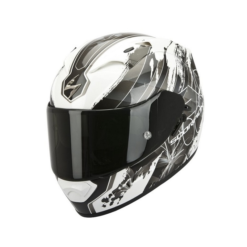 Integralhelm Skorpion EXO-1200 Lilium weiß Chamäleon Ausverkauf